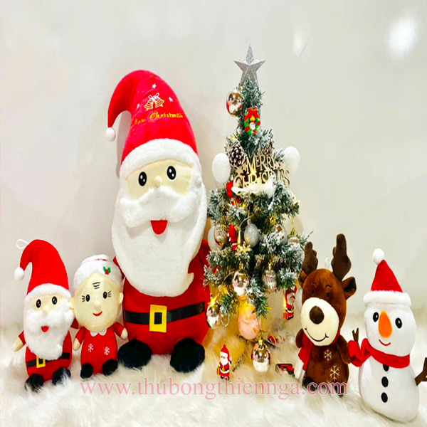 bộ gấu bông ông già noel