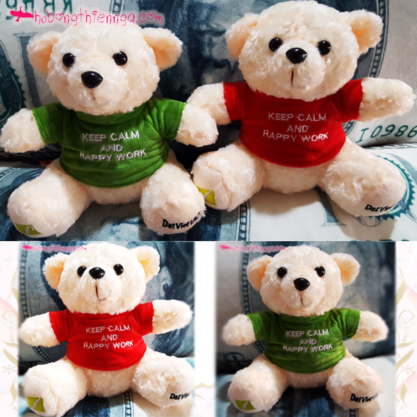 quà tặng gấu bông doanh nghiệp thêu logo