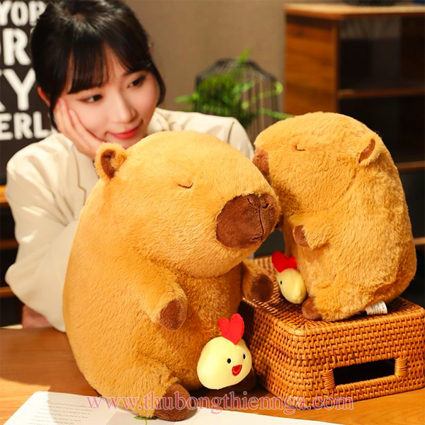 gấu bông capypara kéo gà hcm
